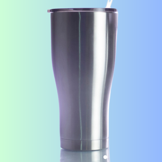 30 oz. Modern Curve with Lid and Straw